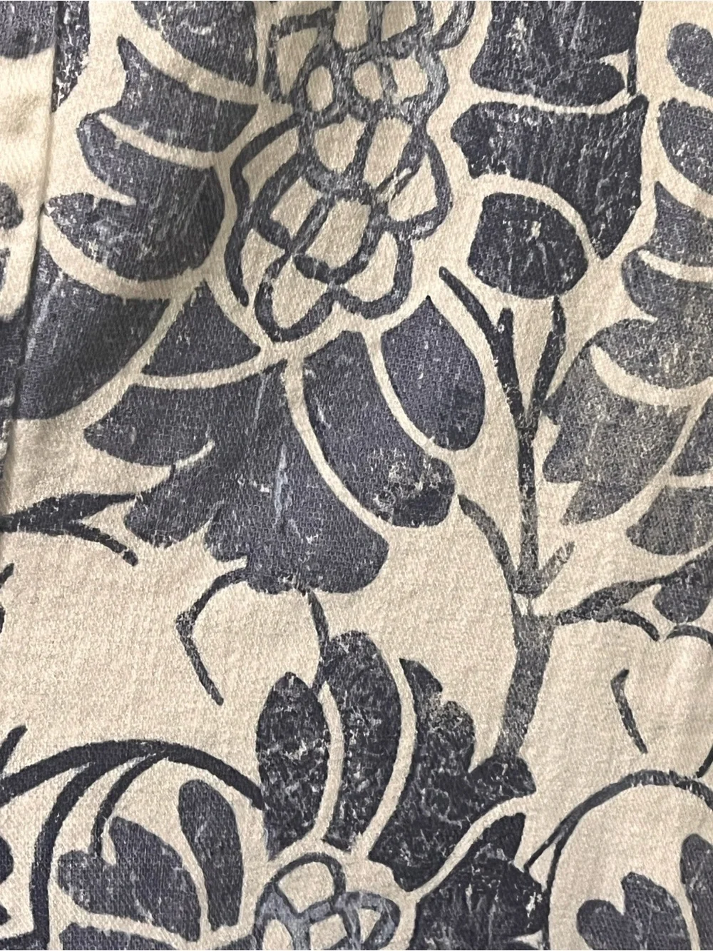 Pilcro for Anthropologie Floral Linen Blend Wide Leg Pants Size 28
